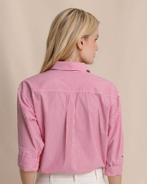 Katherine Stripe Shirt - Grenadine Red