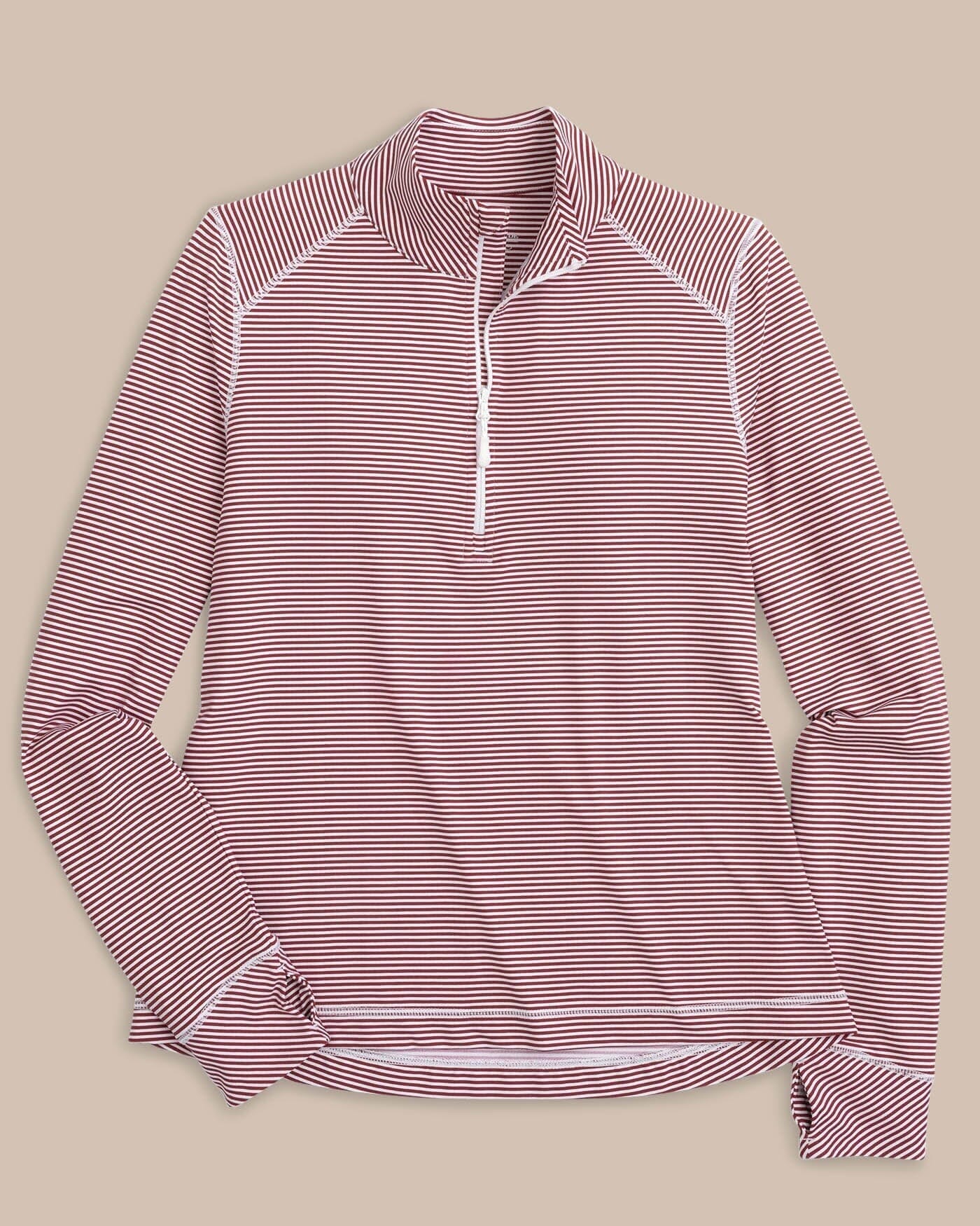 Team Colors Runaround Quarter Zip Pullover - Chianti